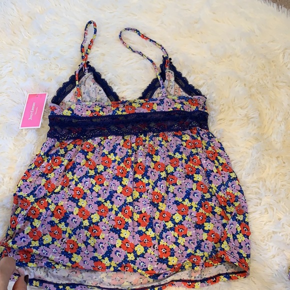 NWT Juicy Couture Cami and Shorts Sleep Set sz M - Picture 3 of 7
